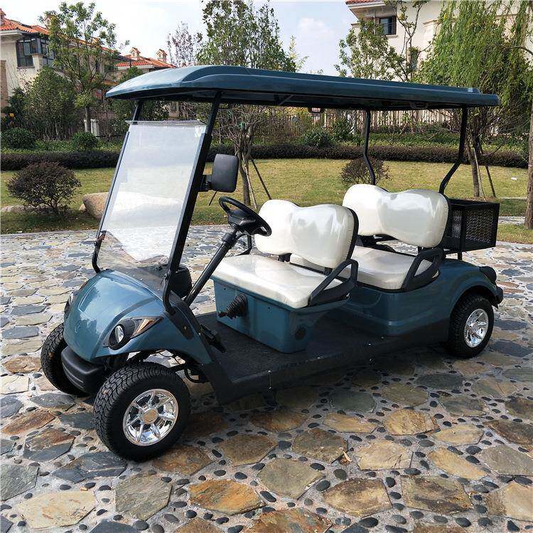 4人座4KW高尔夫球车款低速新能源燃油动力四轮载客运输小货车