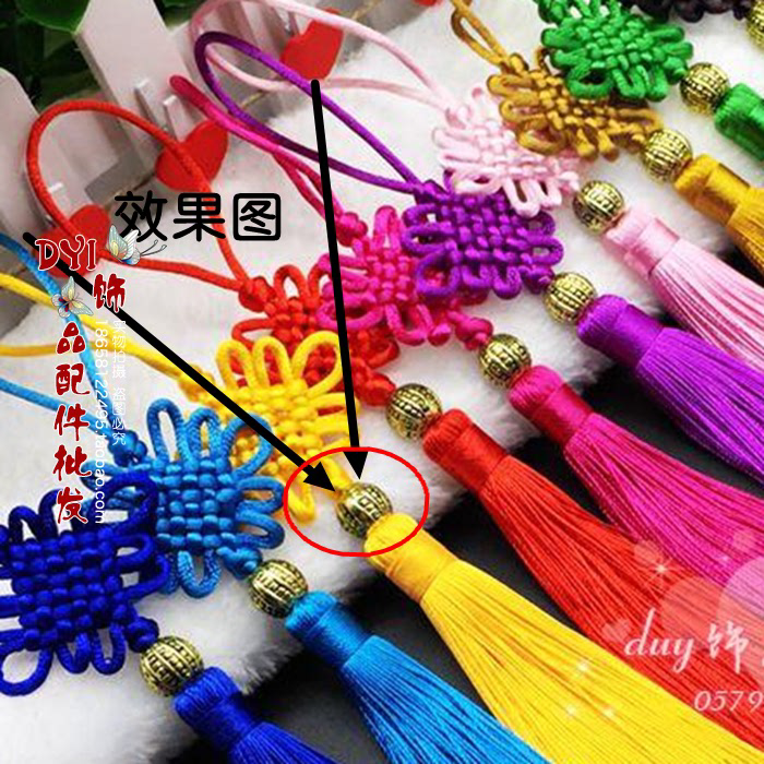 特价diy手工艺流苏6盘小号中国结灯笼汽车挂饰品配件吊须多色穗子