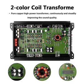汽车音响改装功放机四路4声道功放大功率放大器可接4门喇叭