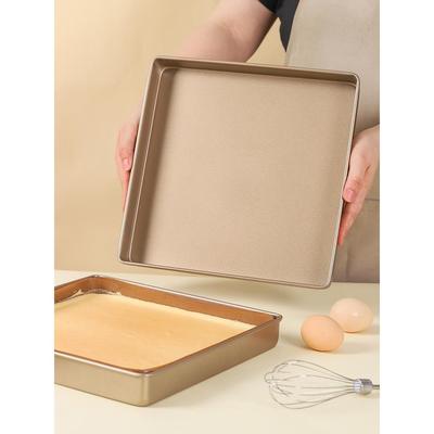 28x28烤盘28x28蛋糕卷烤盘模具毛巾卷方盘烤箱用雪花酥盘方形家用