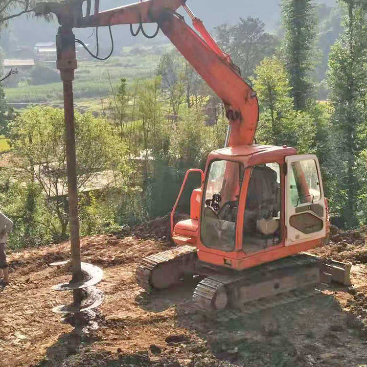 小型挖机螺旋钻机 全液压轮式螺旋打桩机 多功能履带钻孔机,农机/农具/农膜,挖坑机,淘宝优惠券,粉丝福利购,淘宝优惠卷