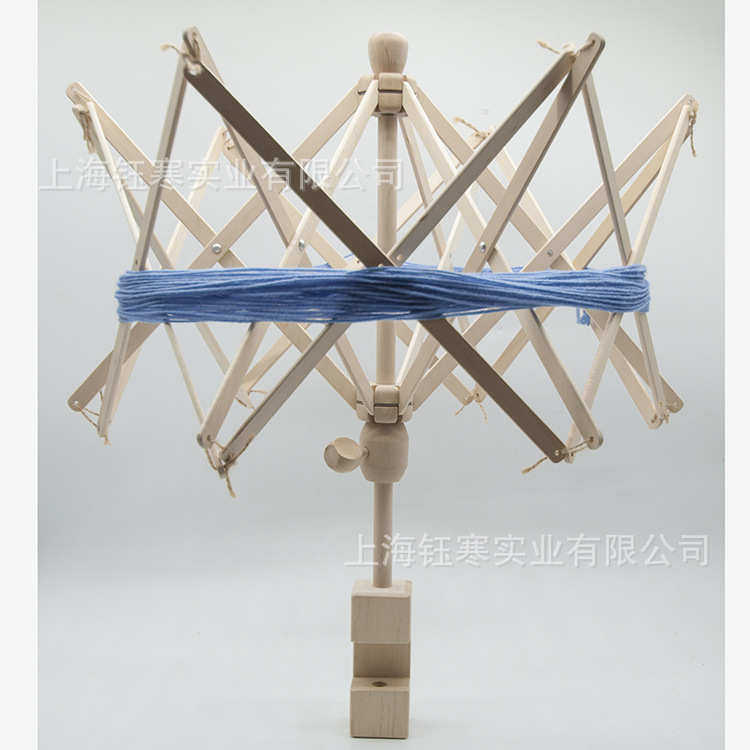 wooden Umbrella Yarn Swif 实木伞撑毛线绕线器 快速绕线机 伞撑