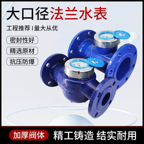 宁波大口径法兰水表2寸4寸6寸工业农用灌溉旋翼式冷水机械水表80