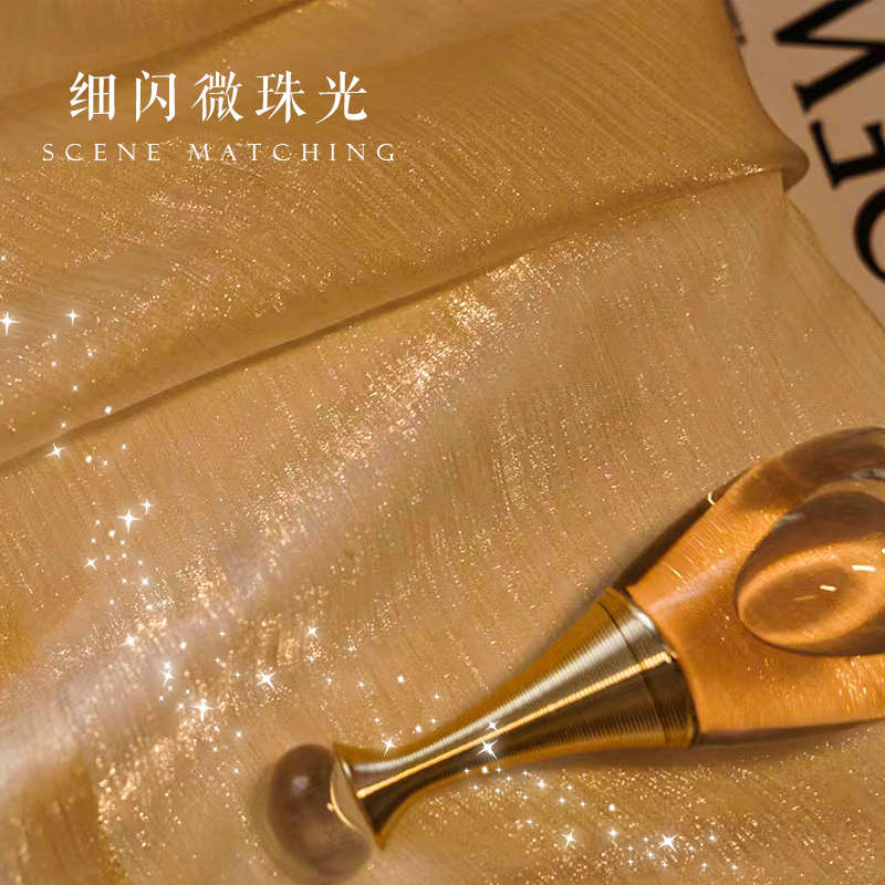 细闪法式轻奢纱帘窗帘梦幻高级感高档隔断客厅阳台纱飘窗透光窗纱
