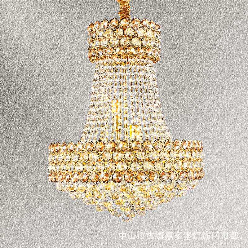 欧式水晶吊灯客厅灯简约现代大气家用餐厅吊灯奢华别墅卧室灯具