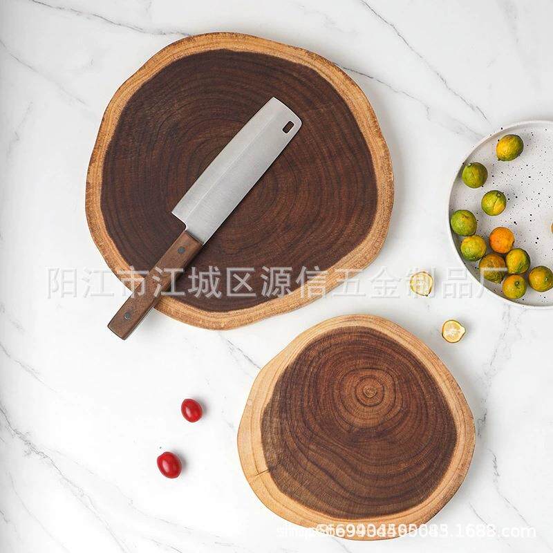 创意简约实木整木不规则原木菜板自然相思木砧板菜板切水果砧板