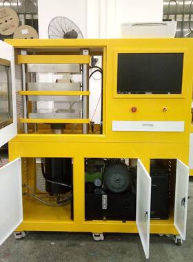 出口XH-406C电脑系统控制平板硫化机PLC控制系统实验型压片机