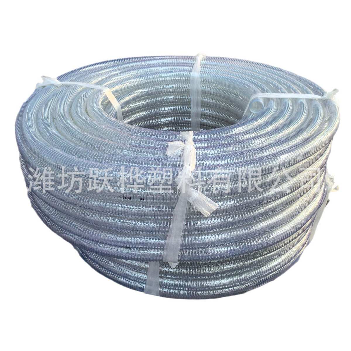 耐温160℃加厚抗老化热水热油蒸汽热粒吸料吸沙 透明钢丝增强软管