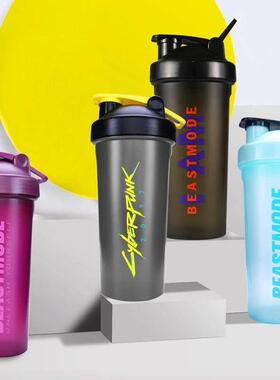 Shaker garrafa 600ml esportes garrafa de água proteína via