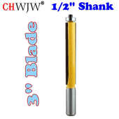 加长修边刀1 刀片长度76.2MM黄色 雕刻机铣刀 12.7mm柄