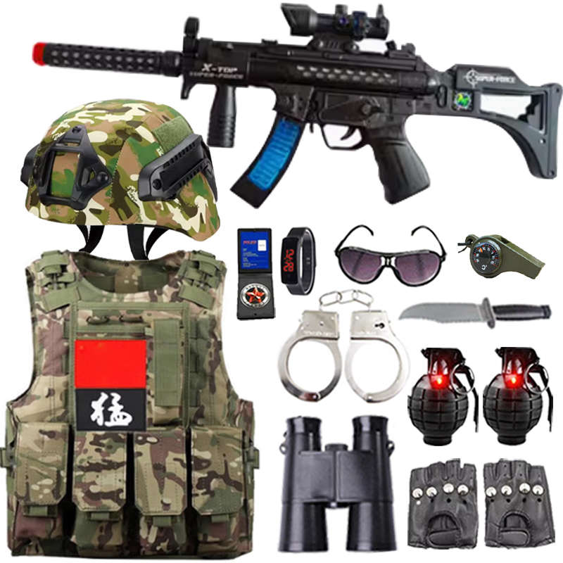 战术头盔真人CS作战装备儿童玩具枪迷彩马甲特种兵套装夜视仪头盔