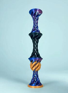 3d打印螺旋弹簧跳跳球三节仿真减压新奇特动物儿童可弹射解压玩具