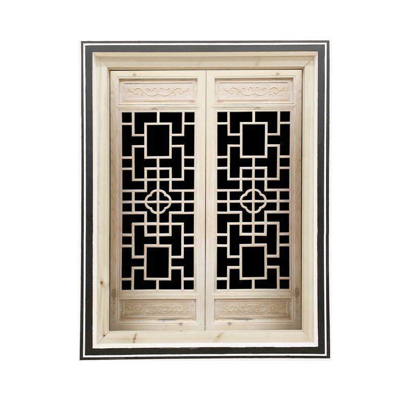 彷古门窗实木花格镂空中式东阳木雕窗户玄关屏风隔断客厅格栅定制