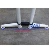 办公家具五金批发不锈钢铝合金工字型现代大型会议台架餐桌脚