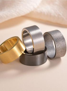 亚马逊饰品mm简约钛钢戒指指环