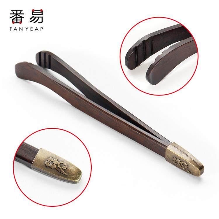 茶夹A1ZO801-不锈钢铜制茶夹泡茶叶镊子茶杯夹子套装竹制木,餐饮具,茶夹,淘宝优惠券,粉丝福利购,淘宝优惠卷