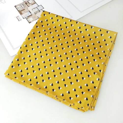 Luxury Scarves for Women dots print Square Satin Silk Scarf