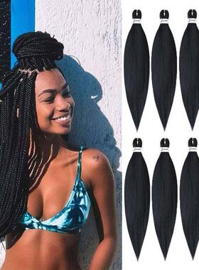 pre stretched braiding hair crochet afro braids extensions