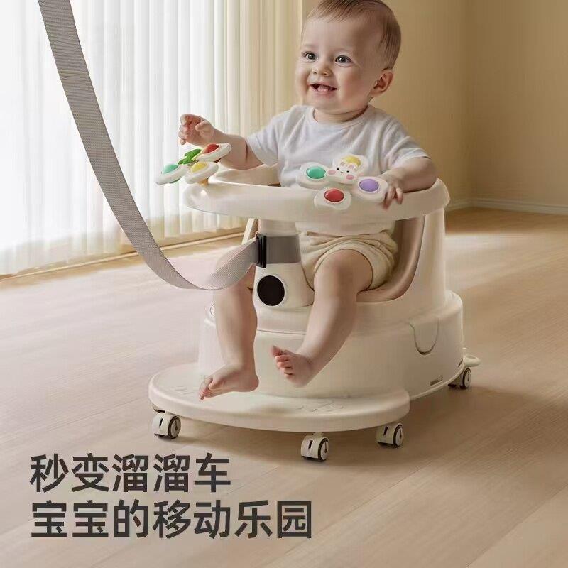 儿童吃饭座椅多功能凳子宝宝餐桌椅防摔靠背椅可携式婴儿吃饭凳子