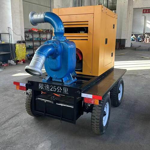 中铠生产城市排涝泵车 市政抗洪抢险移动式自吸泵 移动柴油泵车