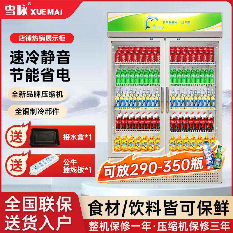 冷柜商超专用冷藏展示柜单门保鲜柜风循环款商用标准款立式展示柜