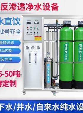 大型机工业净970设备净水器商用净水机过器RO水反渗透纯水处理节