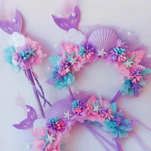 Purple Girl Headdress Children