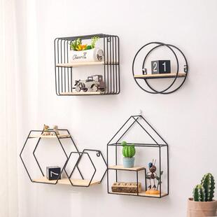 decorative wall shelves storage rack hooks the shelf