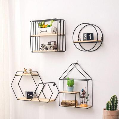 storage shelf rack decorative wall shelves hooks on the wall