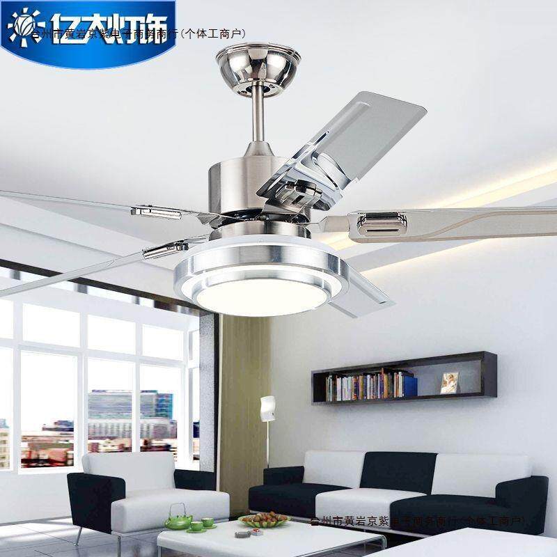 带客厅灯一体新款年家用2026大风力吊扇不锈钢吸顶电风扇吊灯包邮