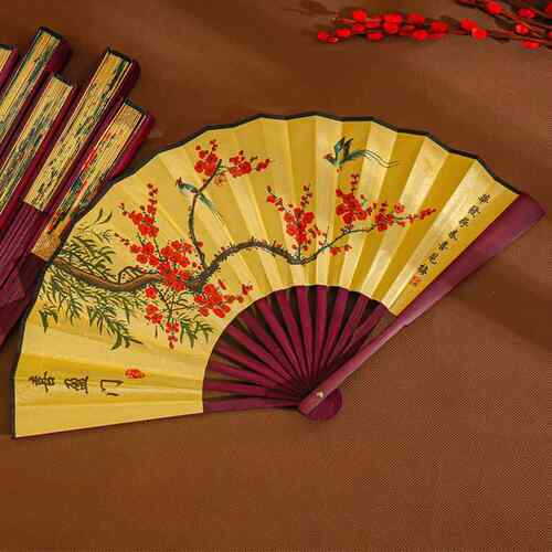 扇子中国古风寸男士折扇绢布礼品广告男扇可雕刻logo折叠扇