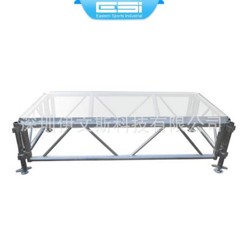 厂汽家直销舞玻璃台车会展台钢化玻55璃舞台铝合金舞展台婚庆舞台