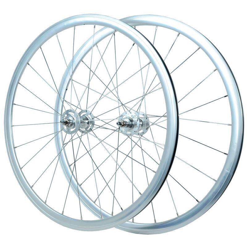 自行车轮组 700C死飞轮组 前后培林花鼓活飞 倒骑单速固定齿Fixie
