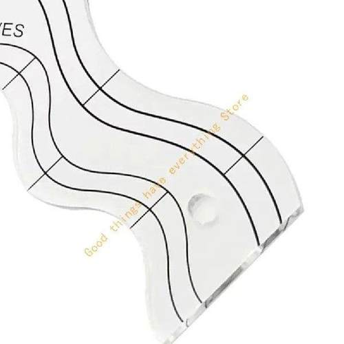 55KF Wavy Shaped Quilting Templates Ruler Tool For Sewing