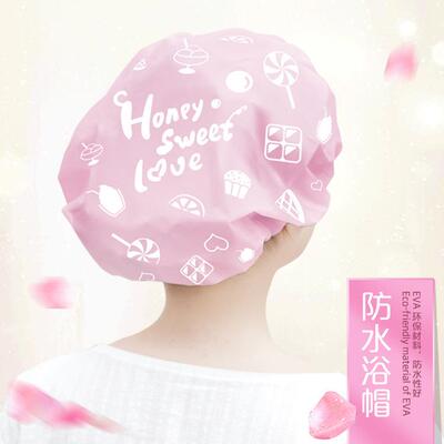 Waterproof Bath Cap for Women, Shower and Kitchen Hat, Oil-R