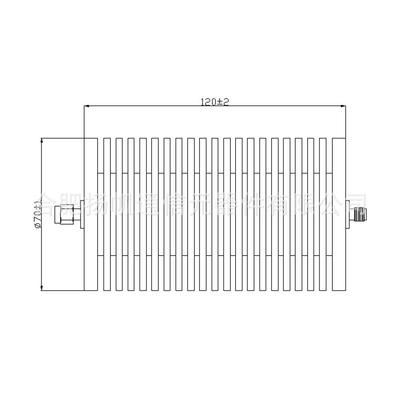 DC-6GHz100W3-30dB低驻波射频衰减器带SMA型接口