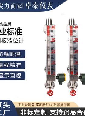 不锈钢磁翻板液位计双色液位计带报警开关和4-20ma远传输出