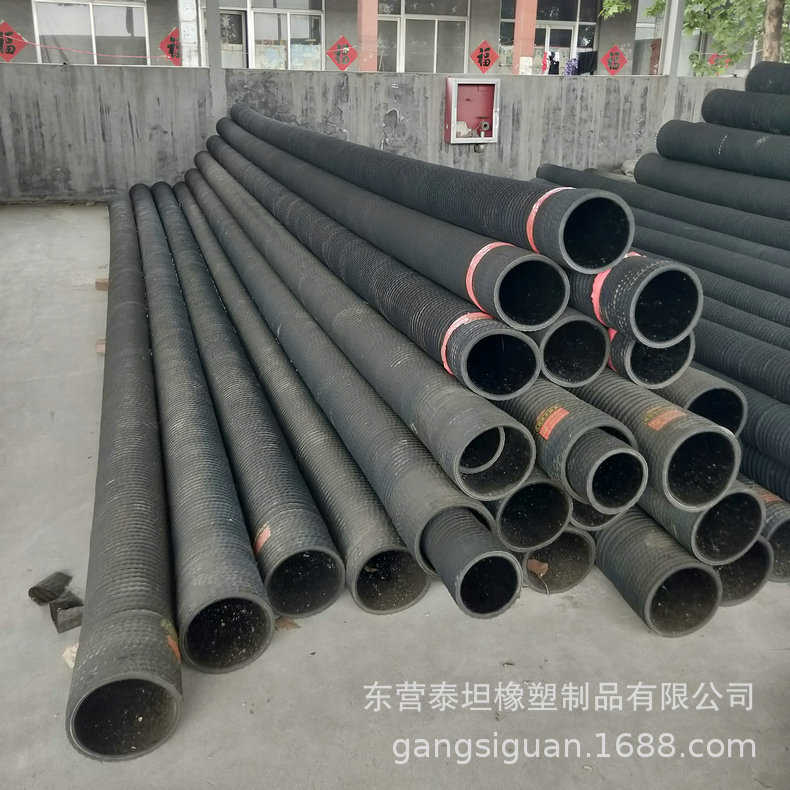 埋吸胶管 吸水泵抽水泵专用 钢丝骨架缠绕 黑色