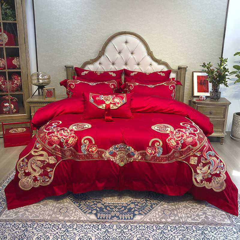 厂家直销九喜狐婚庆家纺花卉刺绣结婚床上用品备婚四件套婚房装饰,床上用品,婚庆床品套件,淘宝优惠券,粉丝福利购,淘宝优惠卷