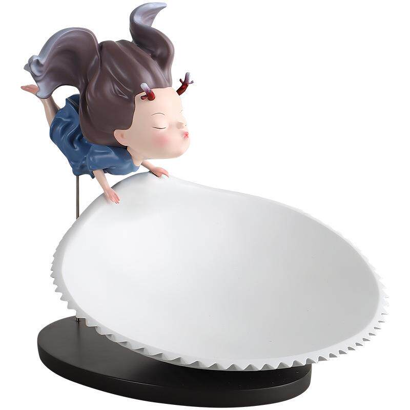 博西家居贝壳拾忆家居玄关装饰品艺术品摆件女孩生日礼物礼品