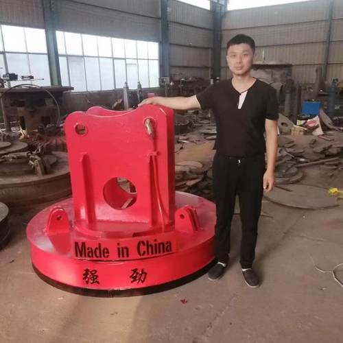 现货供应废旧金属搬运电磁铁高频强磁无线遥控高温电磁吸盘