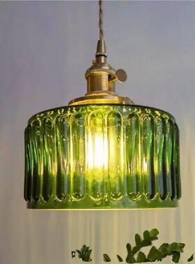 北欧绿色玻璃吊灯家居装饰室内照明