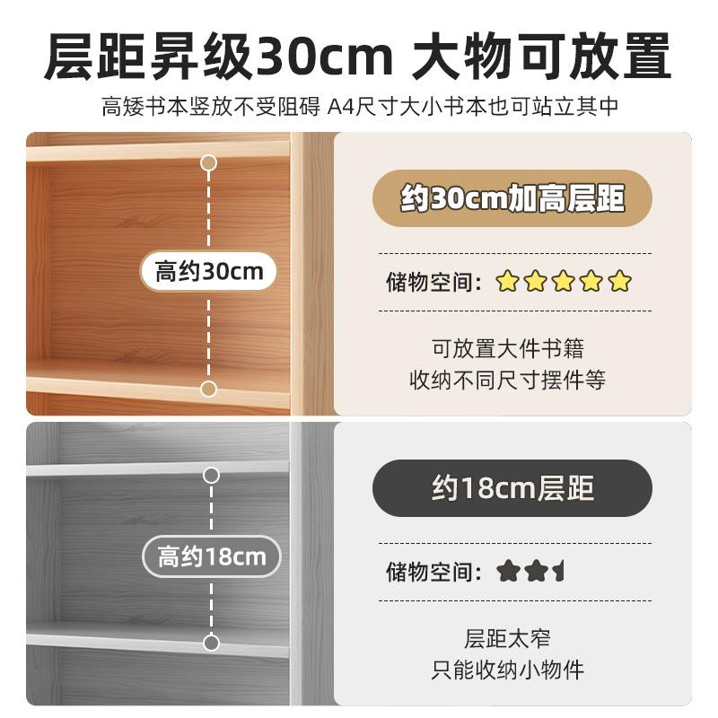 儿童实木书架桌面置物架家用客厅书桌收纳柜子学生宿舍桌上小书柜