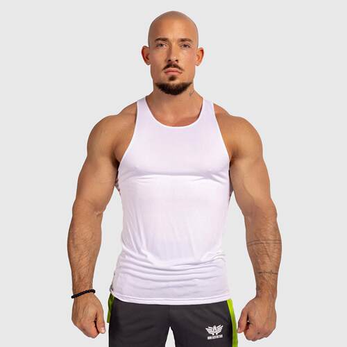 Tight fitting sports vest for men's summer running, cross