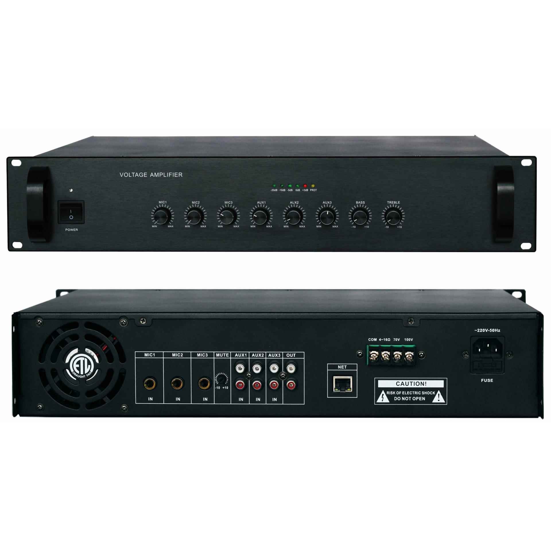 厂家直销IP定压功放 ip农村广播合并式功放120W180W 1000W YA735