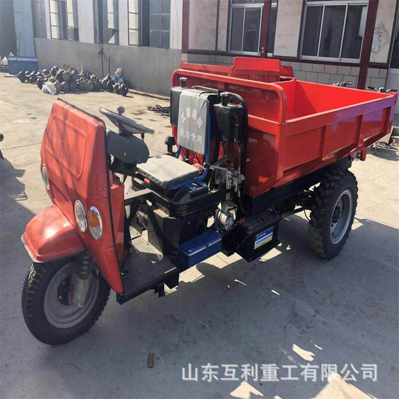 柴油三轮车农用自卸8-25马力果园运输三马子翻斗车工程柴油三轮车
