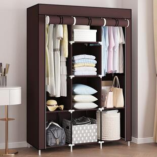 多功能外贸组装 钢架折叠衣柜加固 无纺布衣柜大容量简易衣橱