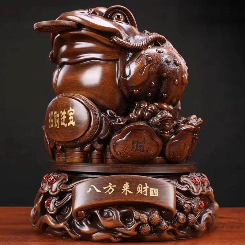 金蟾财摆宝件旺财收三足7110招金蝉招财进蟾蜍银台装饰品店铺开业