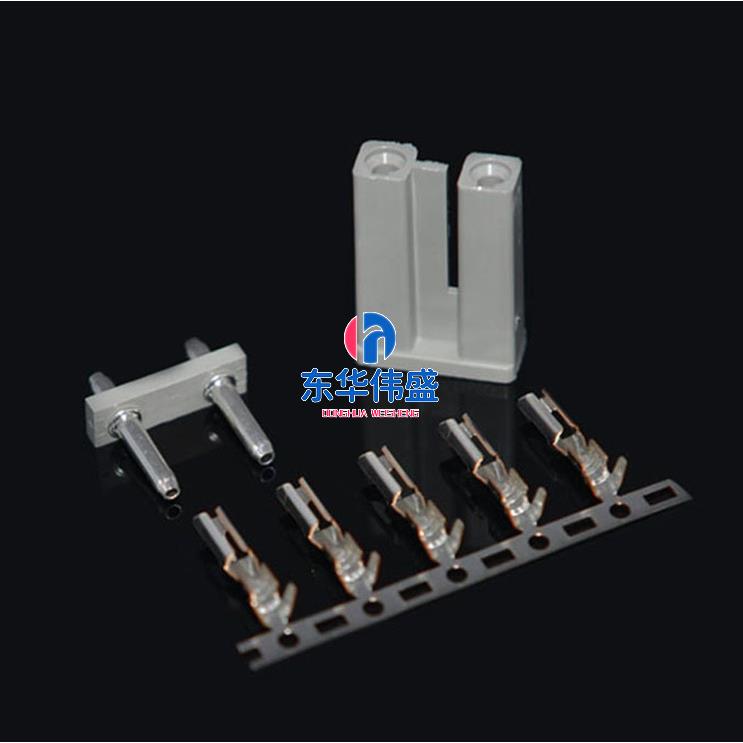 TJC1连接器10-8.0MM间距1P2P3P4P直针座接插件连接器