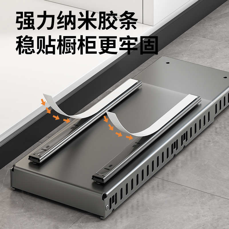 可调节锅具收纳架厨房锅架置物架橱柜内台面碗碟架家用锅盖架